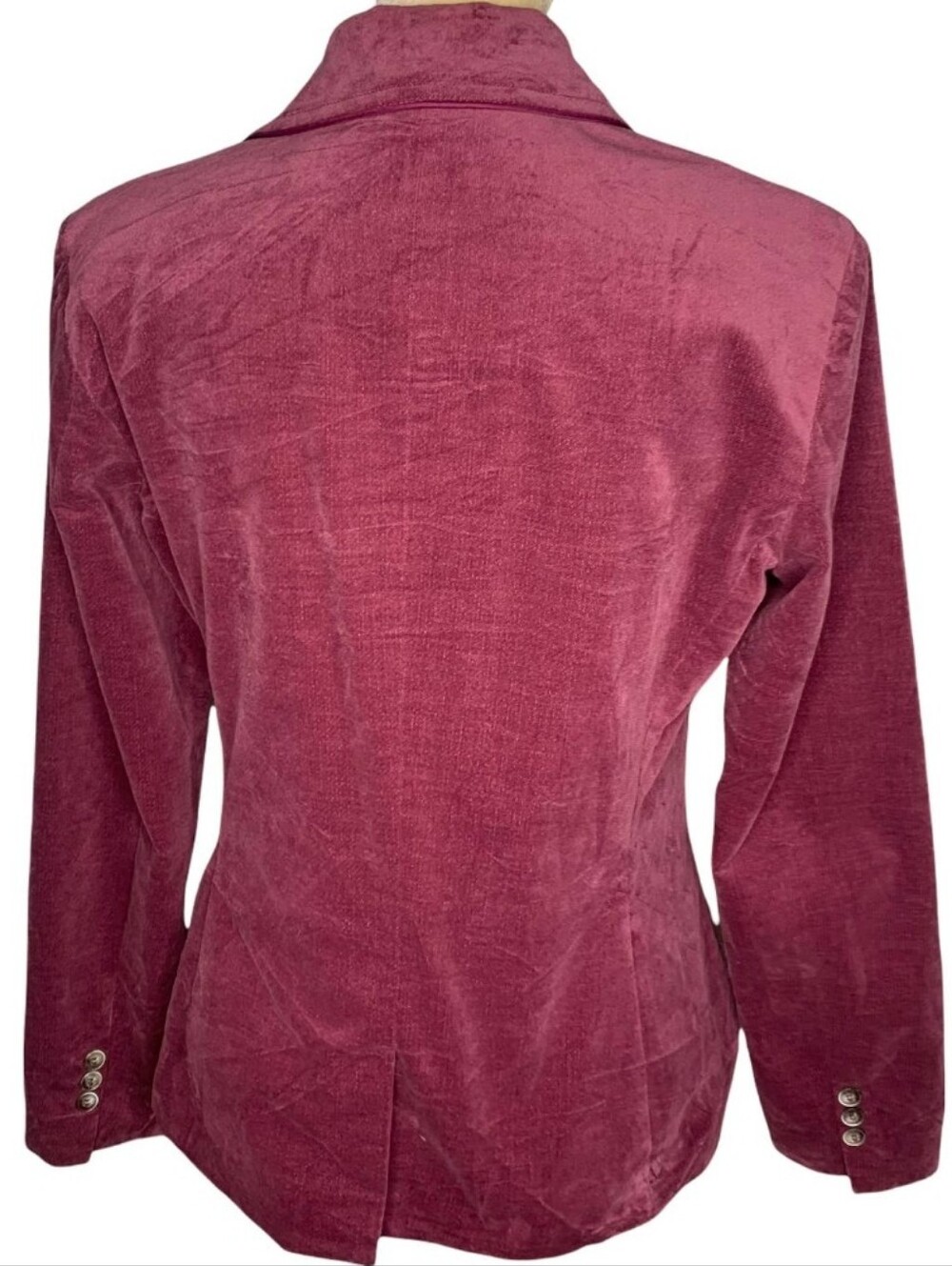 Lacoste Wine/ Burgandy Velvet Blazer Size 42 Large - Picture 2 of 10